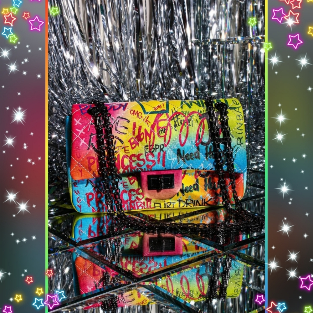 ‼️CLEARANCE PRICE FIRM‼️Host Pick🎉Graffiti Bag🎉 - Picture 8 of 8